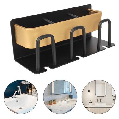 Toothpaste Rack Wall Mounted Bathroom Household Shelf Toothbrush Holder Aluminium Alloy Punch Free Space Saving Accessories