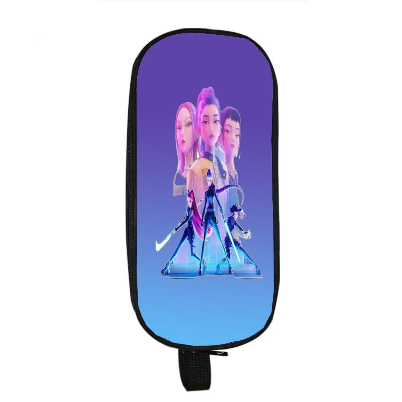 

Huntrix Girl Kpop Мультяшный Пенал Охотники на Демонов Студенты Зои Руми Мира Аниме Подставка для Ручек Подростки Саджа Мальчики Сумка для Карандашей 21