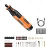 SucceBuy 73-Piece Cordless Rotary Tool Kit 5-Level Speed 7000-20000 RPM Multi-Purpose DIY Tools for Engraving Sanding Polishing