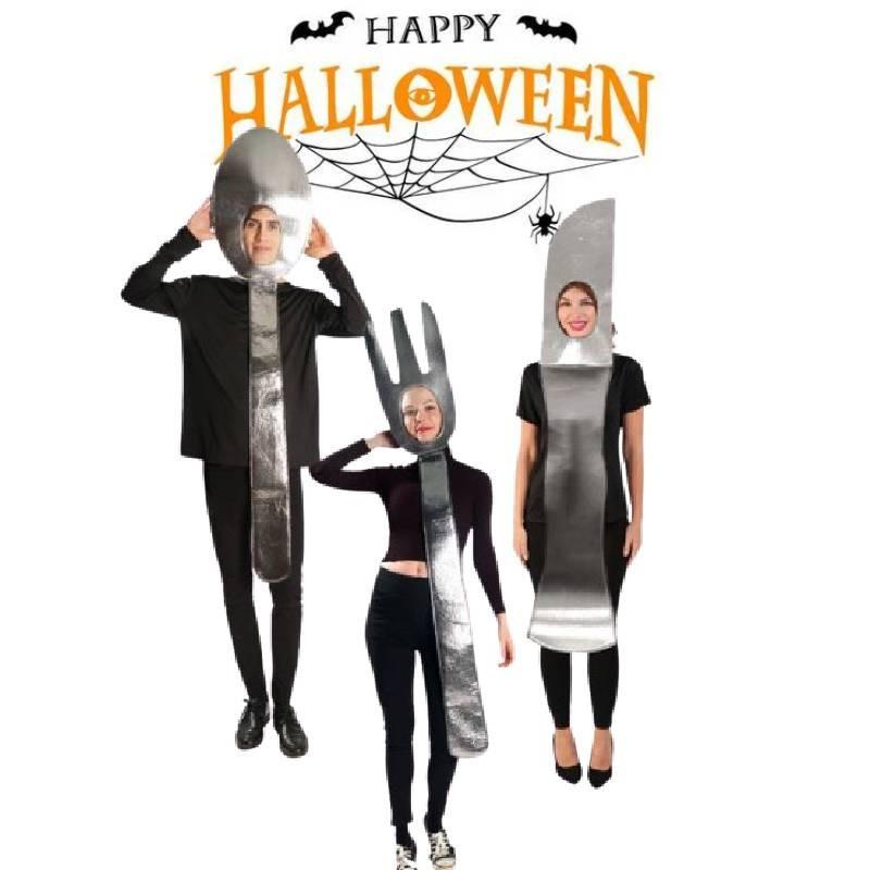 Halloween Cutlery Costume Masquerade Party Stage Show Clothing Fashion Cosplay