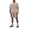 Jordan 85 Dongdan Soft Comfortable Trendy Solid Color Digital Short Sleeve T-Shirt Men T-Shirts Brown HV1257140