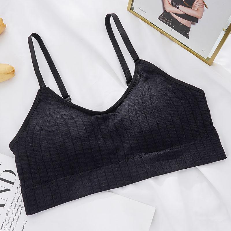Women Seamless Sports Crop Top Sexy Bra Female Bralette Sleeveless Camis Crochet Tank Underwear Summer Lingerie Tube Top