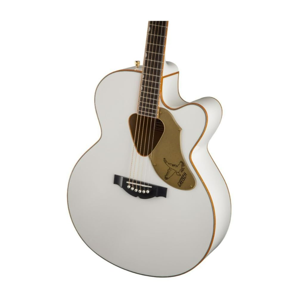 Gretsch 5022CWFE Rancher Falcon Jumbo Cutaway Acoustic Guitar - White, Acoustic/Electric ()