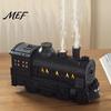 Nighttime Humidifiers for Bedroom Vintage Steam Train Aroma Diffuser, 300ml Ultrasonic Cool Mist Humidifier with Dual Safe Mothers Babies LED Lights,
