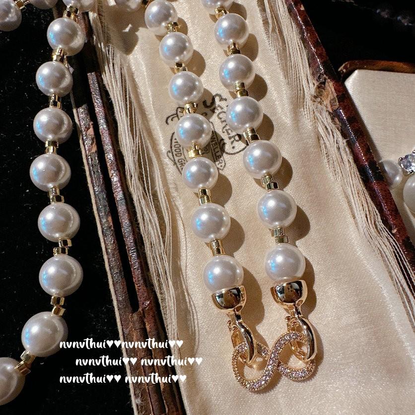 Sotheby S, Wrapped Gem Pearl Necklace, Mermaid Tears, Deep Sea Beads, Lady Pearl Necklace, Stacked.