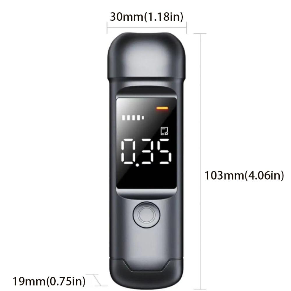 Rechargeable Automatic Alcohol Detection System LCD Display Breath Alcohol Tester  Portable Use
