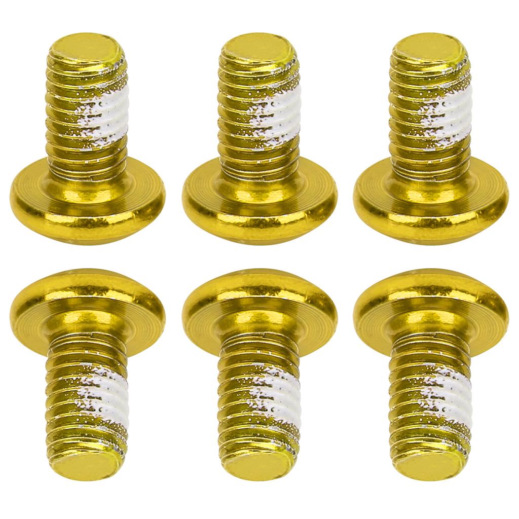 M5x10mm Mountain Bike Brake Disc Titanium Steel Screw Bicycle Universal T25 Head BoltsYellow
