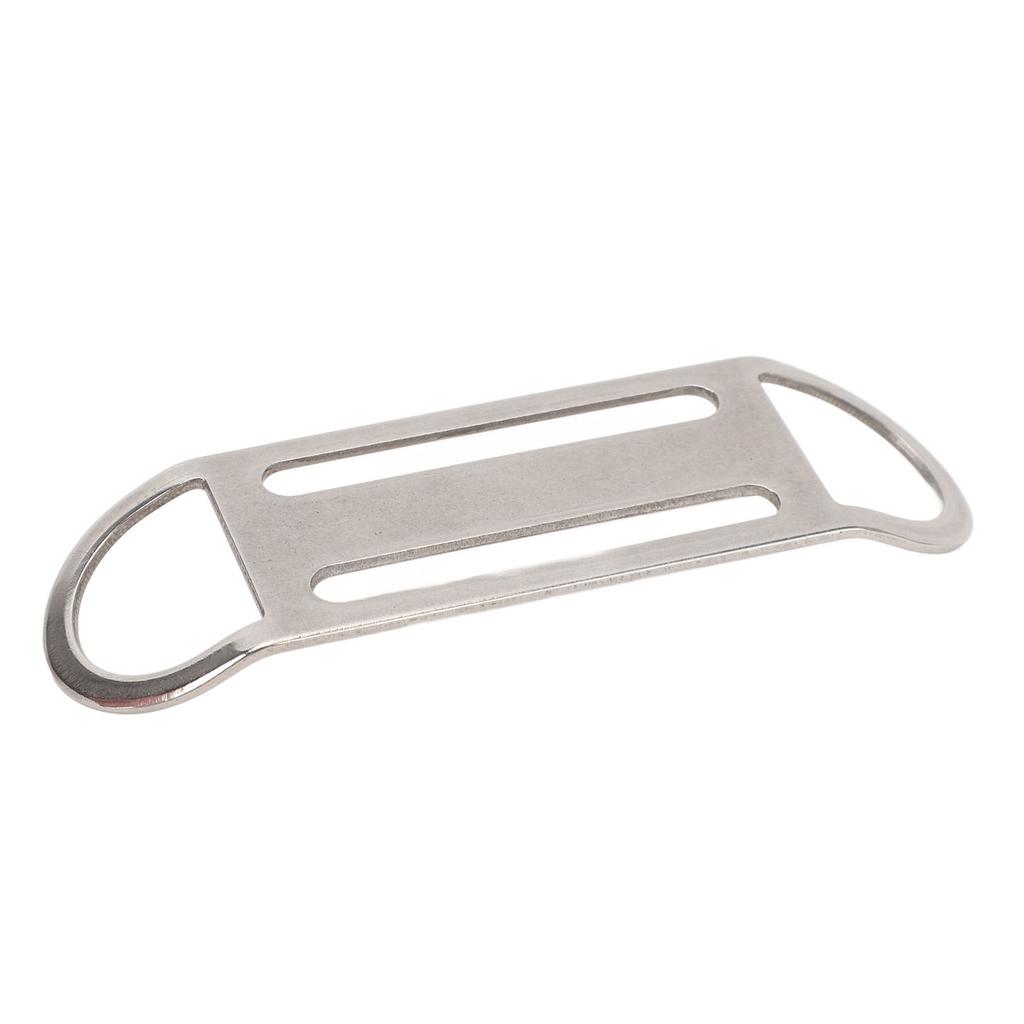 Diving Side Mount Bilateral D Ring Buckle 316 Stainless Steel Diving Webbing Strap Keeper Sidemount BCD Fixing Buckle for Scuba BCD Accessories