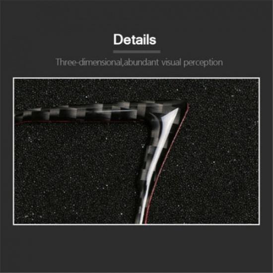 Car Interior Carbon Fiber Steering Wheel Buttons Sticker For BMW 1 2 3 4 3GT F30