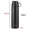 500ML Stainless Steel Thermos Cup Hot Coffee Vacuum Thermal Water Bottle Portable High-capacity Household Office Travel Tea Cups