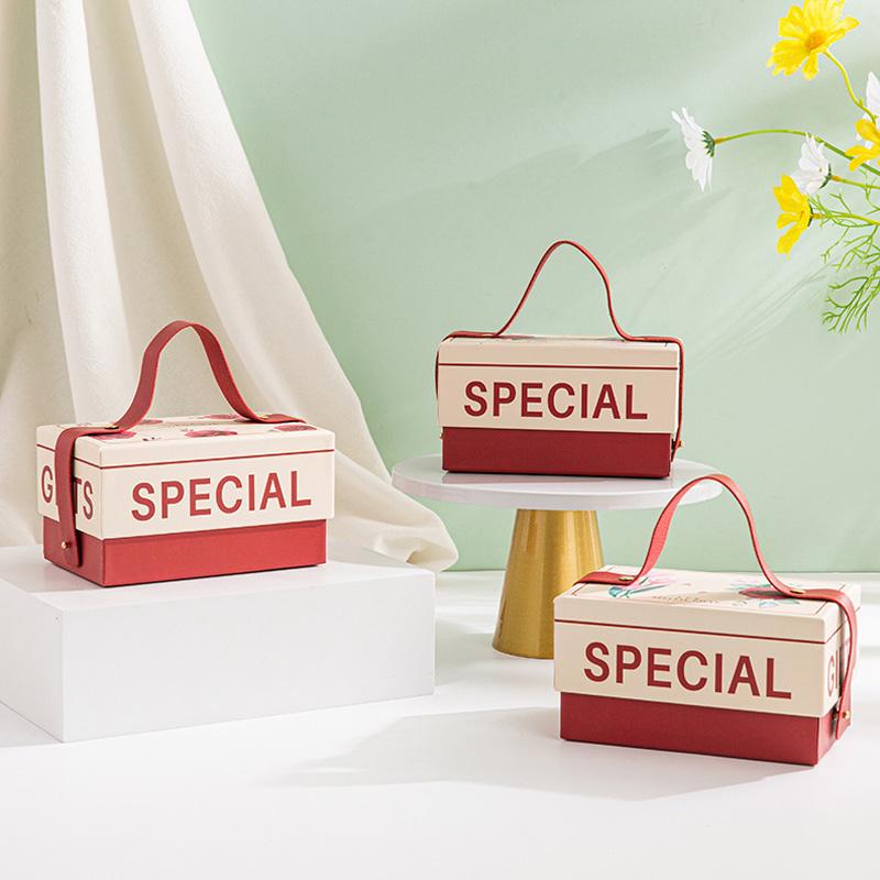 

1 шт. креативный цветочный принт конфеты картонная подарочная коробка для рук свадебный привлекательный портативный