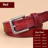 Vintage Leather Belt Genuine Leather Denim Top Layer Cowhide Women's Belt Korean Style Casual Thin Pin Buckle Belt