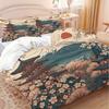 Mount Fuji Pattern Quilt Cover Bedding Bedroom Decoration Japanese Digital Printing Three-Piece Quilt Cover Home Textile