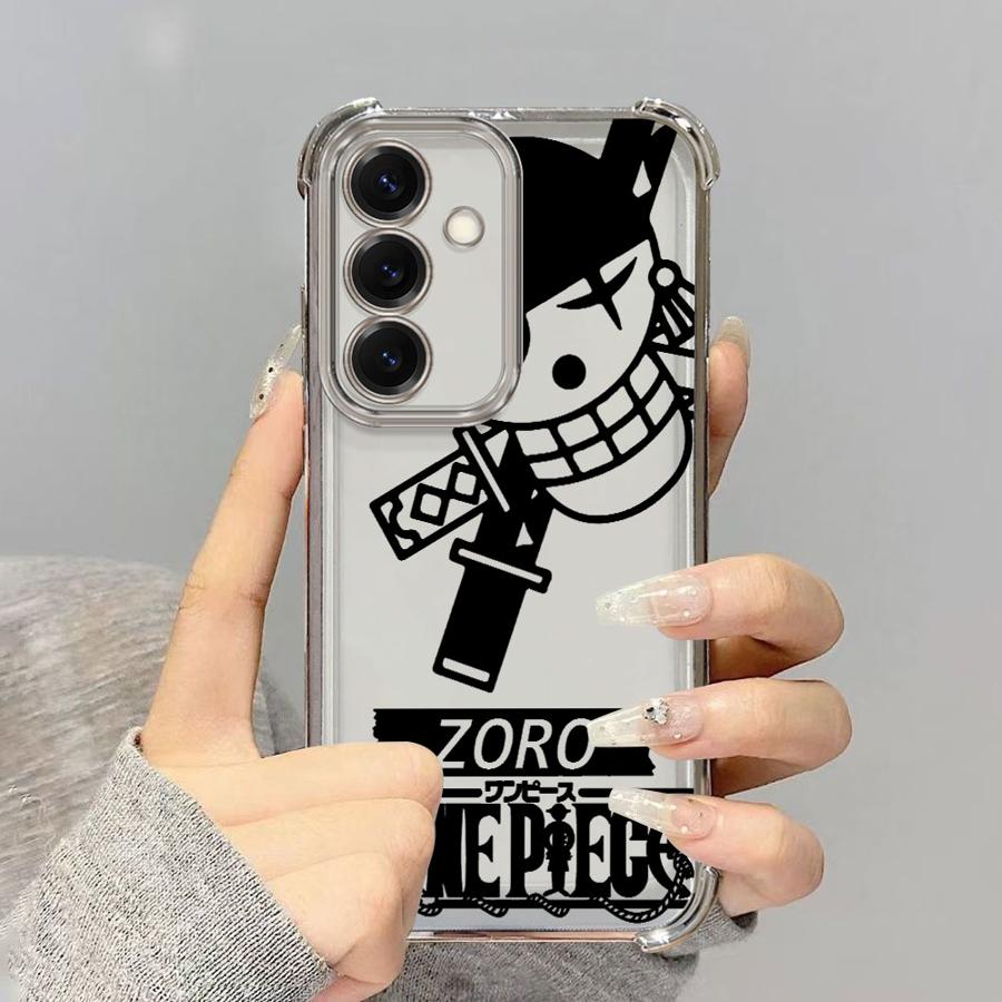 Case for Samsung Galaxy A33 A26 A35 A36 A21s A16 A24 A15 A25 A52 A55 A13 Soft Phone Cover One Piece Zoro Luffy