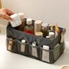 Large Capacity Desktop Storage Box Folding With Mesh Organizer Dividers Folding Storage Box Mesh Organizer Cosmetics Organizer