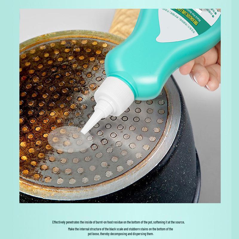 Black Pot Bottom Cleaner Gel: Heavy Oil & Scale Remover for Kitchen