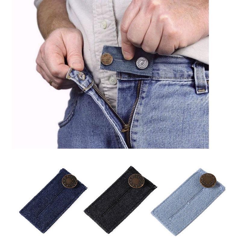 1PC Jeans Waist Extension Patch Button Trouser Belt Extension Belt Jeans Waist Extension Belt