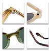 High quality Polygon Oval Acetate Sunglasses Women Retro Literary Fashion Designer Eyeglasses UV400 Outdoor Men SUN GLASSES