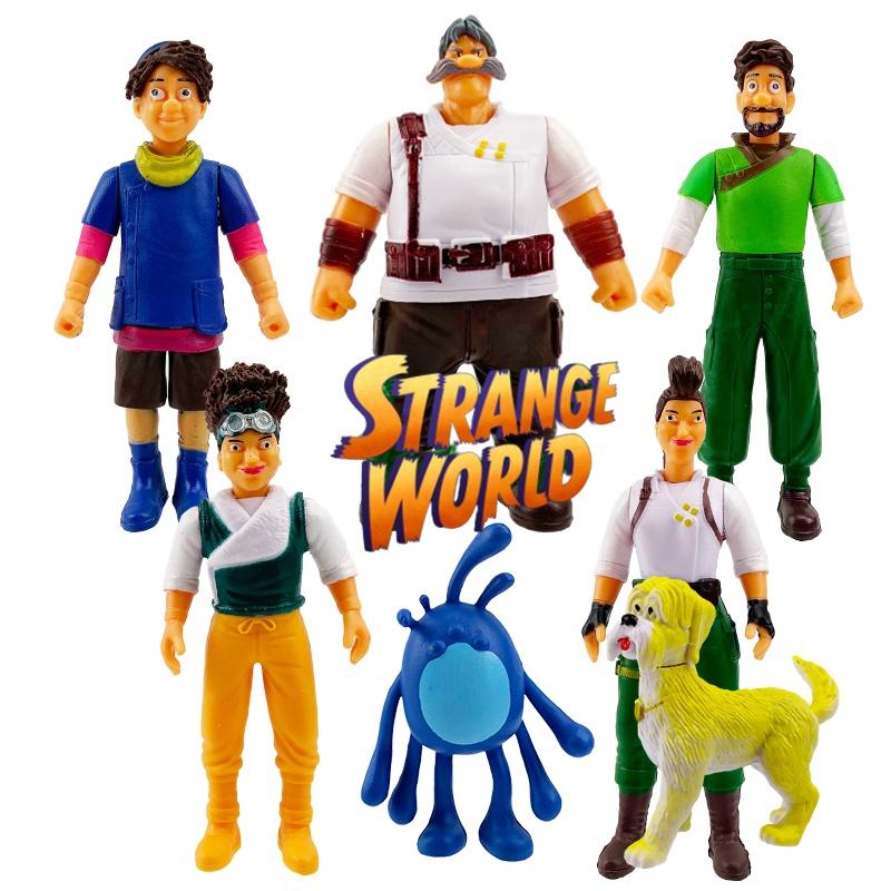 Strange World Action Figures Toy Cake Topper Set For Kids Xmas Birthday Gift Decor