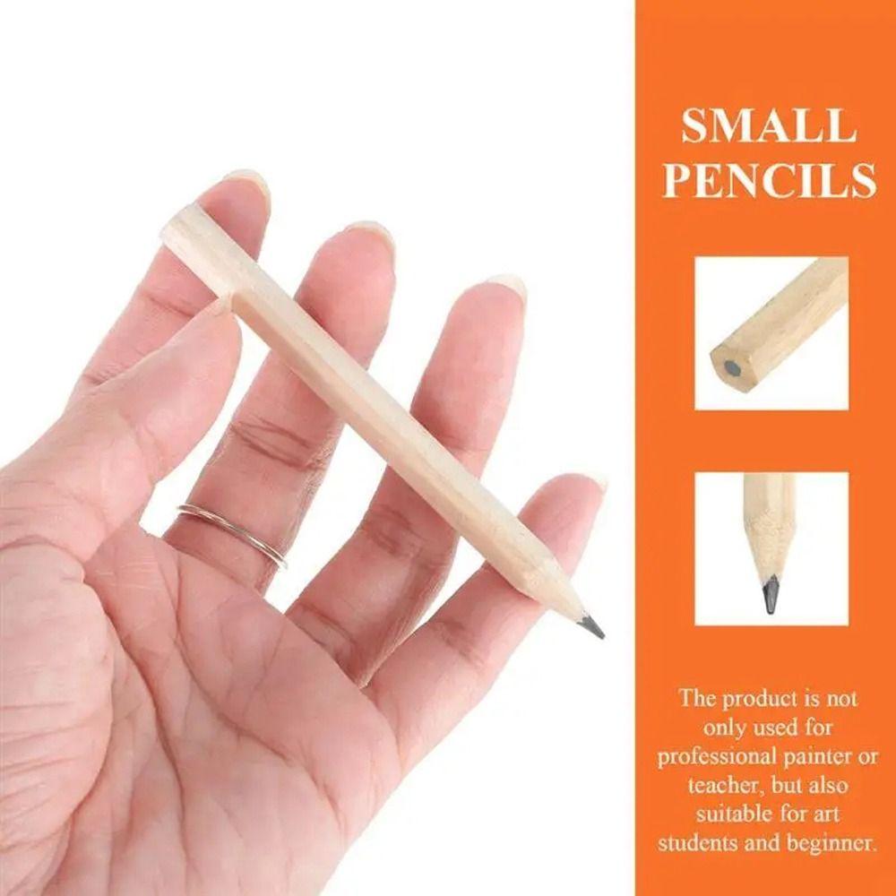 Hexagonal Short Pencils Calligraphy Sketching Pencils Beginner Wood Pencil  Stationery