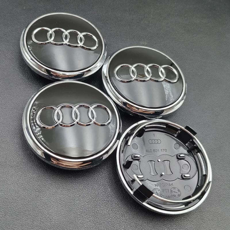 2026 4pcs 60mm 61mm 68mm 69mm 77mm Audi Hub Caps Car Wheel Center Caps  For Audi A1 A2 A3 A4 A5 A6 A7 A8 S3 S6 Q3 Q5 Q7 Accessories