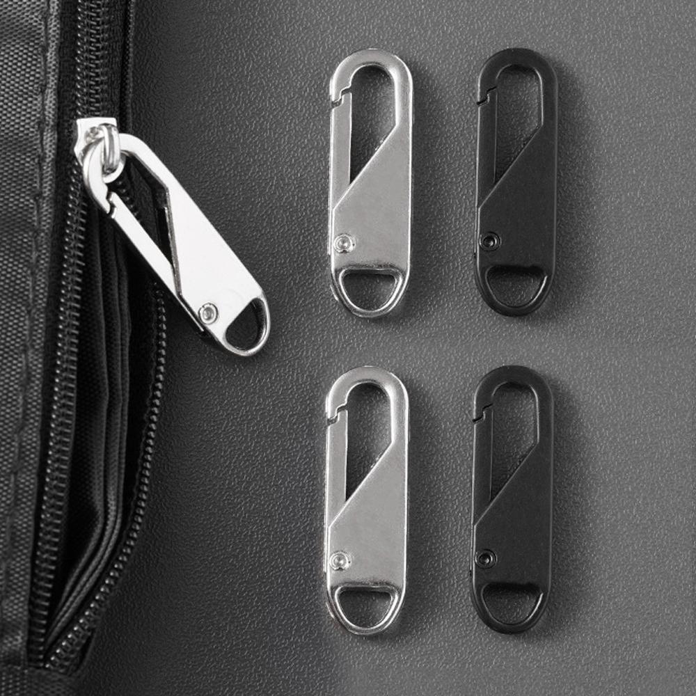 Universal Zipper Pulls with Cord Quick Instant Zipper Repair Kit Metal Zipper Sliders Replacement Bags Clothes Extend Puller