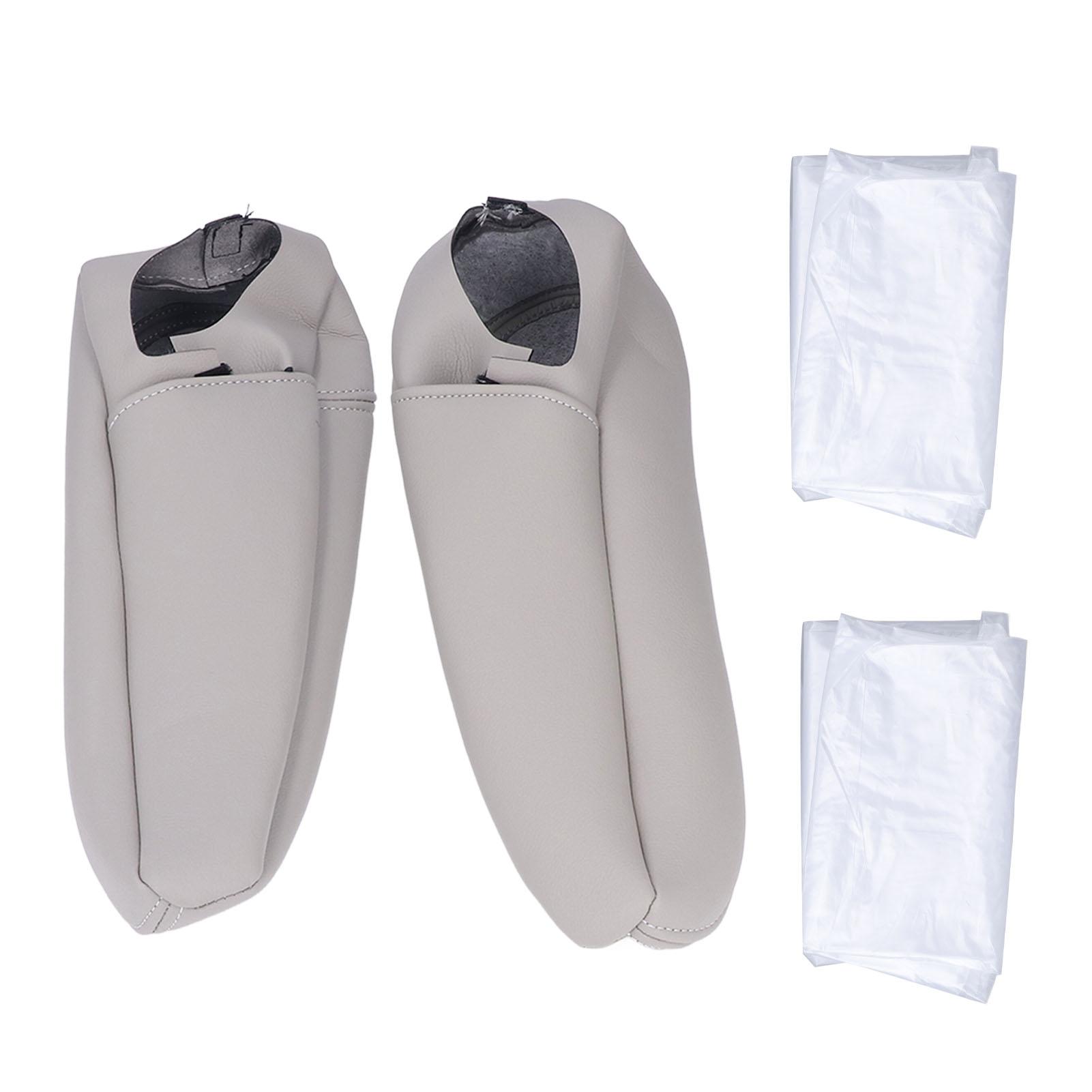 2PcsCelsiusSet Car Front Seat Armrest Cover Leather Waterproof Good Toughness Replacement for   Siena 2005‑2010