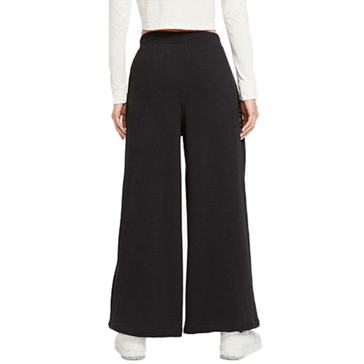 Nike Sportswear Loose Knit Wide Leg Casual Pants Women Bottoms Black CZ8358-010