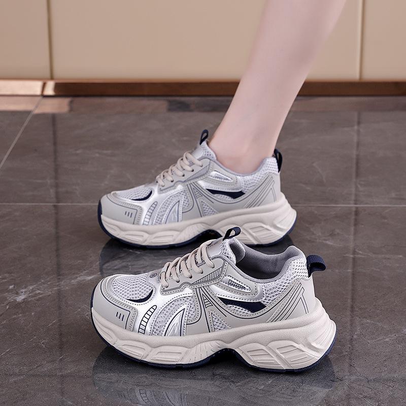 

Thick-soled small man height increase versatile dad shoes 2025 new shoes women s popular soft-soled sports women s shoes KT-266 40