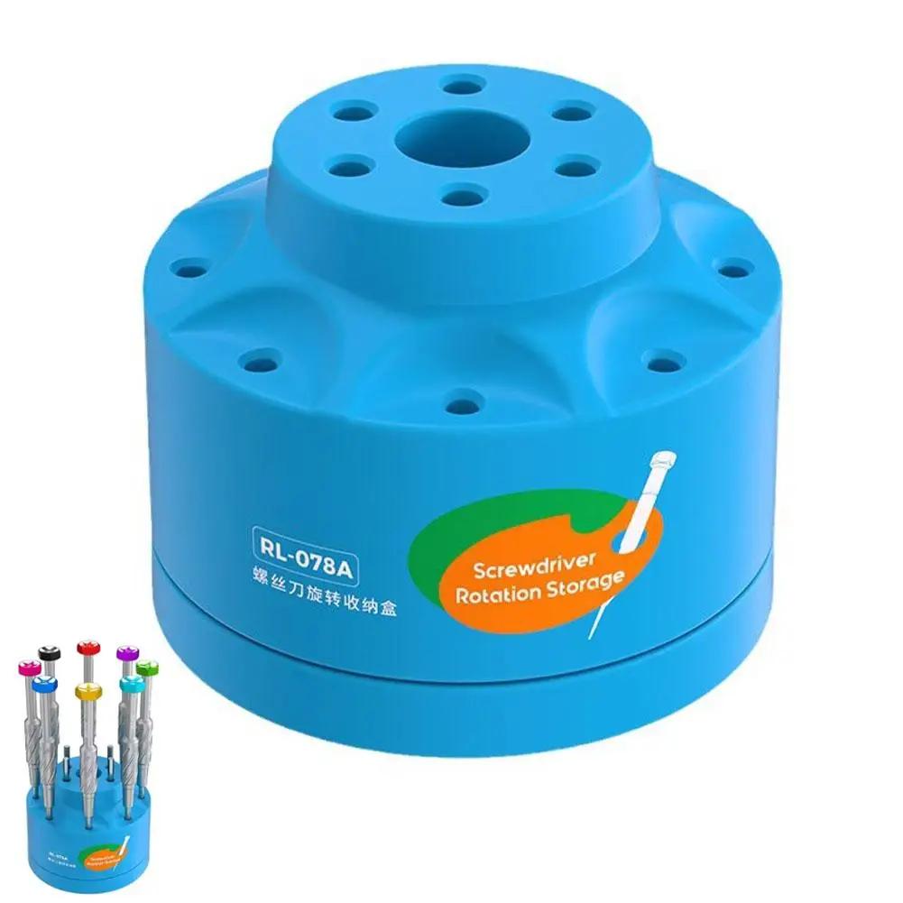 

Multi-hole Slot Storage Box 360° Rotatable Multi Head Screwdriver Phone Head Storage Tool 2026 Repair Repair Mobile Box C4R3