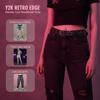 Pu Leather Belt With Star Grommet Design And Adjustable Buckle For Streetwear Punk Outfits Daily Wear