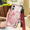 Phone Holder Wrist Strap Phone Case For MOTO E13 Anti-dust Chinese Style Kickstand Fashion Ring Anti-knock Wristband