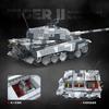 Snow Covered Tiger Heavy Tank Sd.Kfz.182 World War II Building Blocks Black Tiger Tracked Armored Vehicle Boy Toy Model 100321