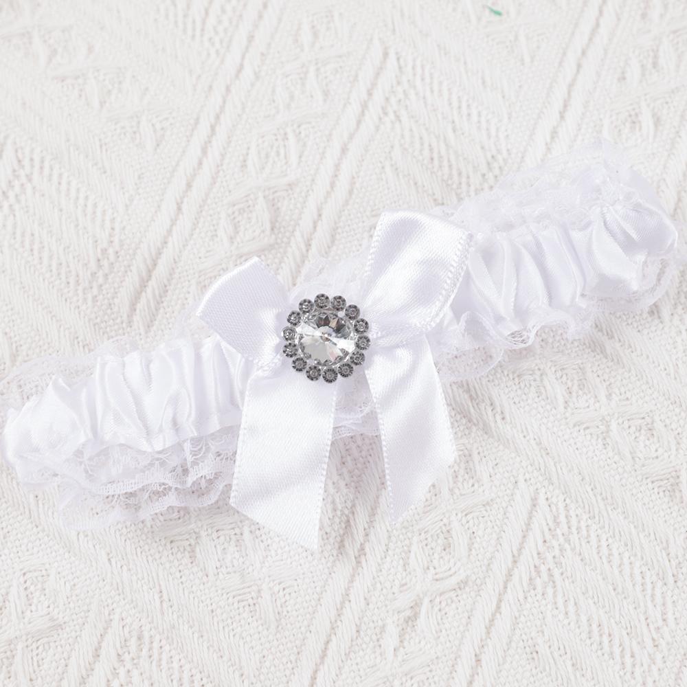 1Pcs Sexy Bride To Be Bow Leg Ring Lace Garter Belt Leg Circle Ring Bridal Shower Wear Hen Bachelorette Party Wedding Decoration