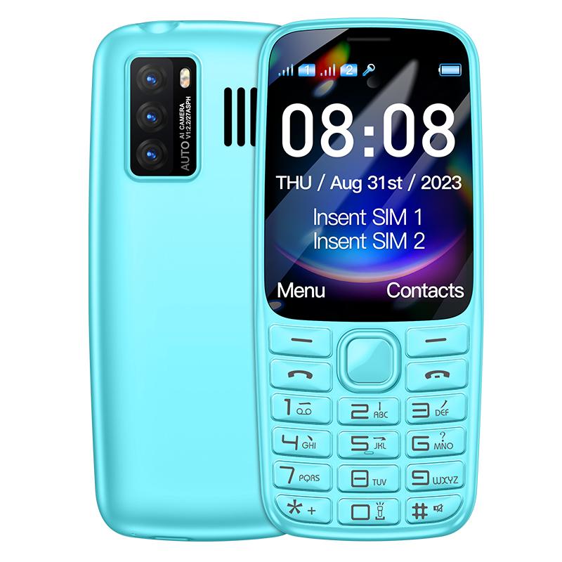 C99(H11) 4G Knap Mobiltelefon 2,4 tommer TFT Skærm Dual SIM Dual Standby 240x320 Stemme Konge Vækkeur 1500mAh Batteri Mini Lommelygte Telefon