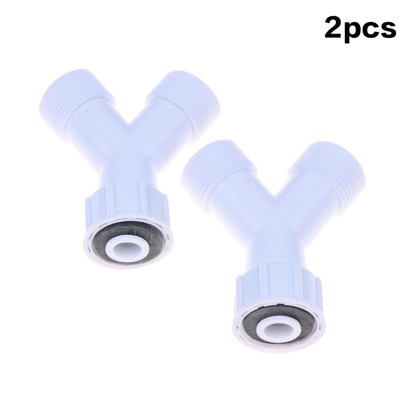 1/2/3Pcs Dishwasher Washing Machine Y Tee Connector Adapter Double Inlet Junction Split Pipe Connection Three-Way Adapter
