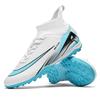 Ronaldo Gold-plated Seamless Fly-woven Football Shoes, Youth Spikes, Artificial Grass Game Training Shoes