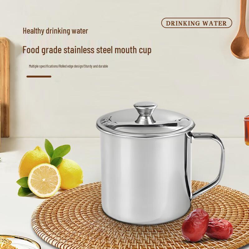 Durable 304 Stainless Steel Mug with Lid