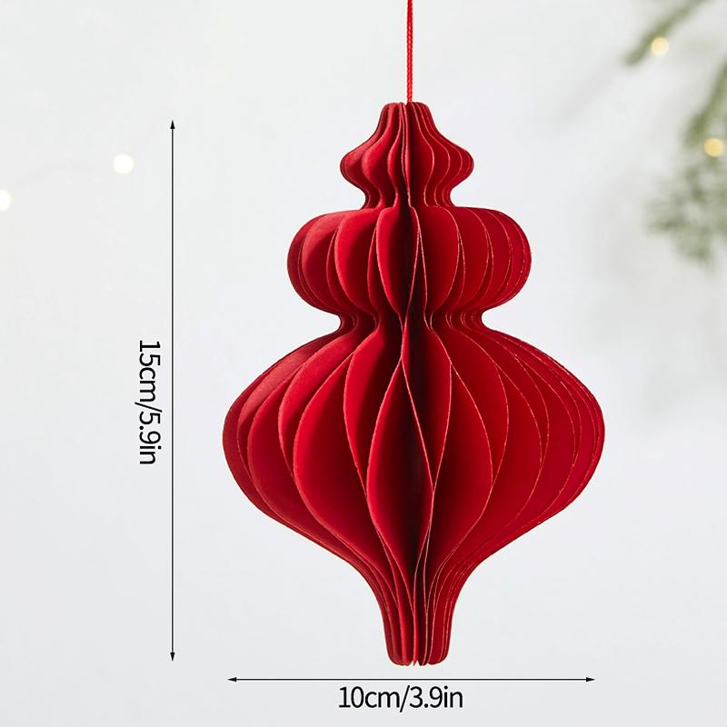1PC Unfolding Hung Modern Aesthetics Spring Festival Origami Lantern Balcony Eastern Tradition Decorative Magnetic Living Room