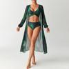 Bikini a tre pezzi a vita alta Euro-Americano Cross-Border 2026 con Copricostume Protezione Solare
