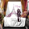 Eiffel Tower Romantic Couple Blanketcustomize Your Name Lightweight Comfortable And Stylish Blanket For Travel Bed Home Chair Office Sofa And Camping