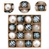 16 Pieces Christmas Ball Ornaments Hanging Crafts Charm Pendants Xmas Decorations for