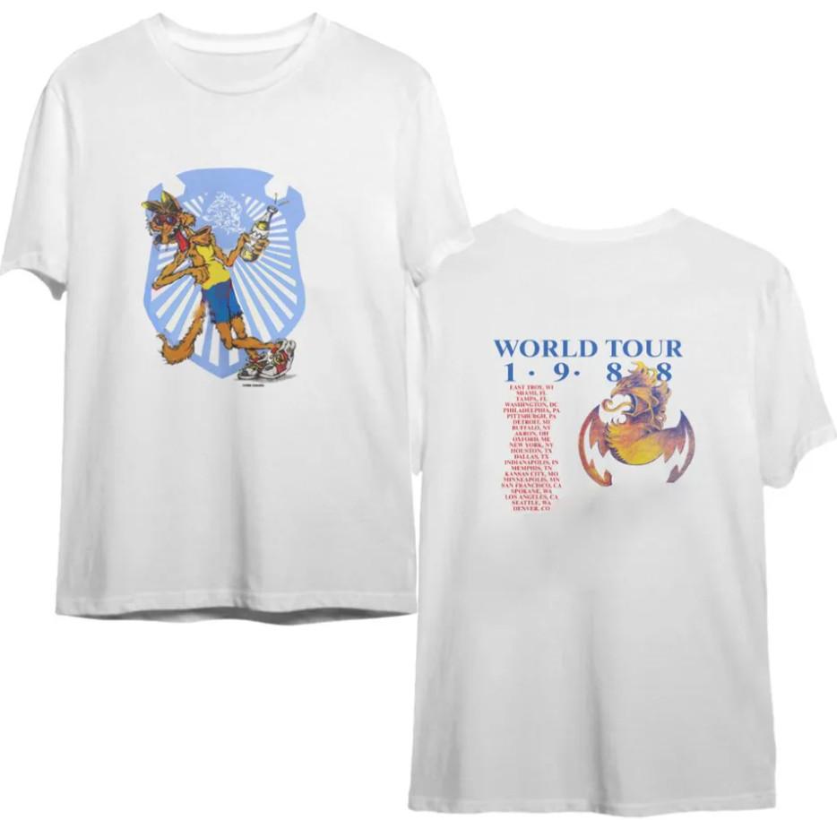 Rare 1988 Dokken Monsters of Rock World Tour Shirt – 2 Sided Concert Tee