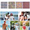 21'' Geometrical Pattern Bandana Head Scarf for Women Men Square Turban Head Scarf Punk Head Wrap Headwear