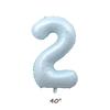 22pcs/set Baby Blue Series Latex Balloon Vintage Blue Foil Number Balloon For Boy's Birthday Party Anniversary Decoration Supply