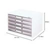 Nakabayashi Avante Letter Case Document Storage A4 Shallow 5 Tiers AL-W5-W