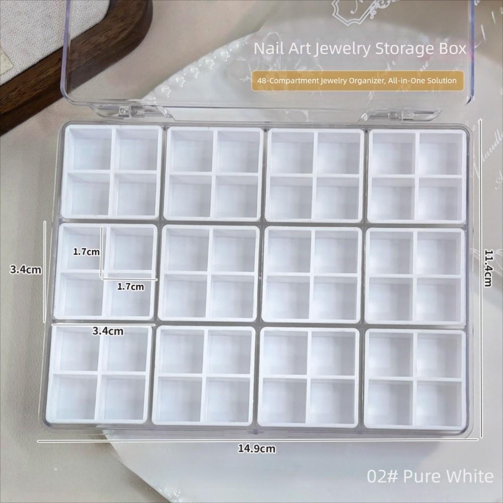 Big Size Nail Accessories Storage Box Transparent Nail Art Packing Storage Container Nail Artists