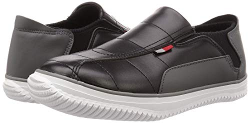 K-WORK Safety Sneakers with Heel Tucks, Toe Cap, Safety Peco SS3-BK-LL, Men's, Black, Sizes 26.5-27.0 cm