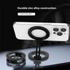 Portable Metal Phone Mount Double Magnetic Surfaces Foldable Design Universal Fit Stand for 4 to 6.7 Inch Smartphones