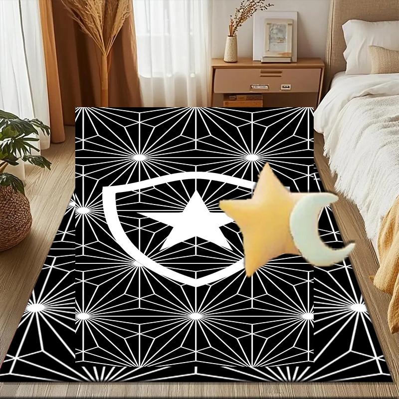 Botafogo Football Club Printed Office Carpet Chair Cushion Entryway Rug, Rugs for Living Room, Bedroom Christmas gifts